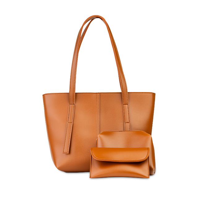 Tasha's Carry All Bag - 3Pc - Camel Brown Tasha