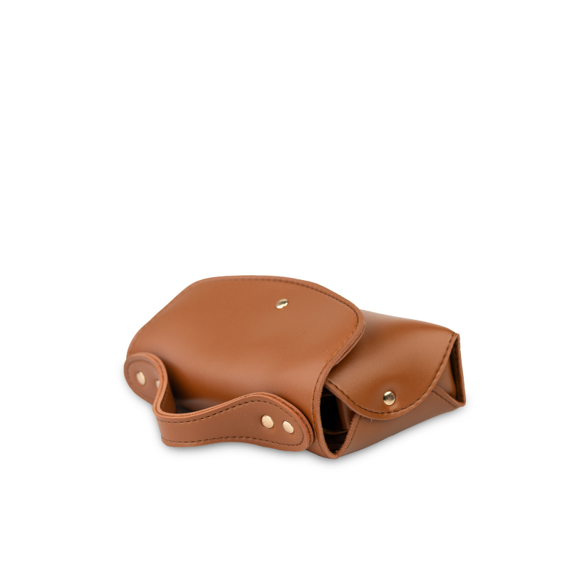 Tasha's Mini Messenger bag - Camel Brown Tasha