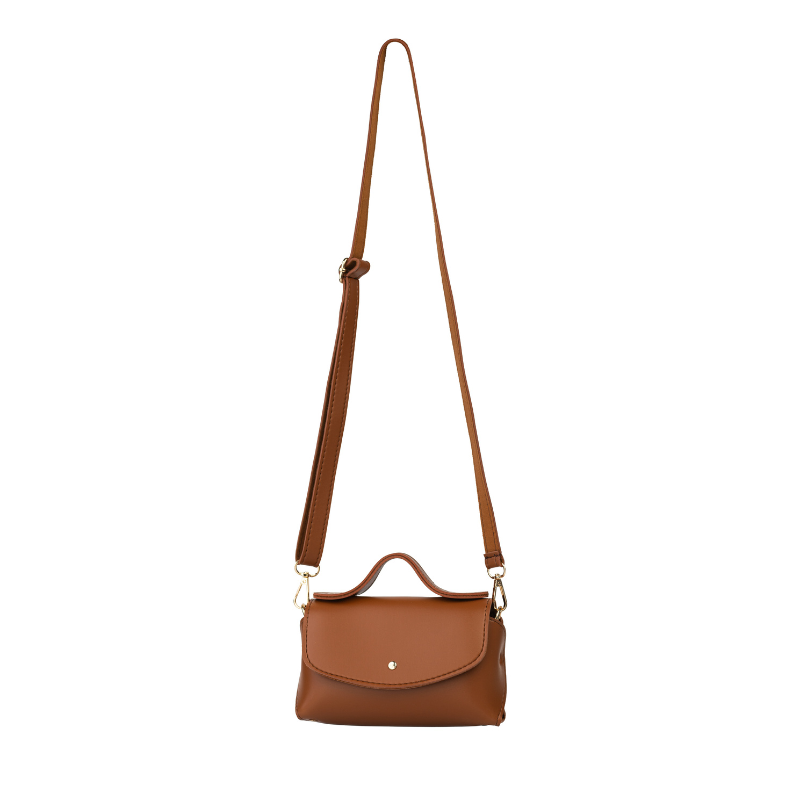 Tasha's Mini Messenger bag - Camel Brown Tasha