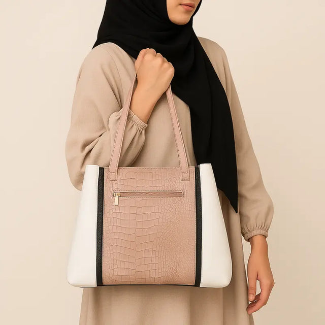 Tasha's 3-in-1 Glam Tote Pink Tasha Bags