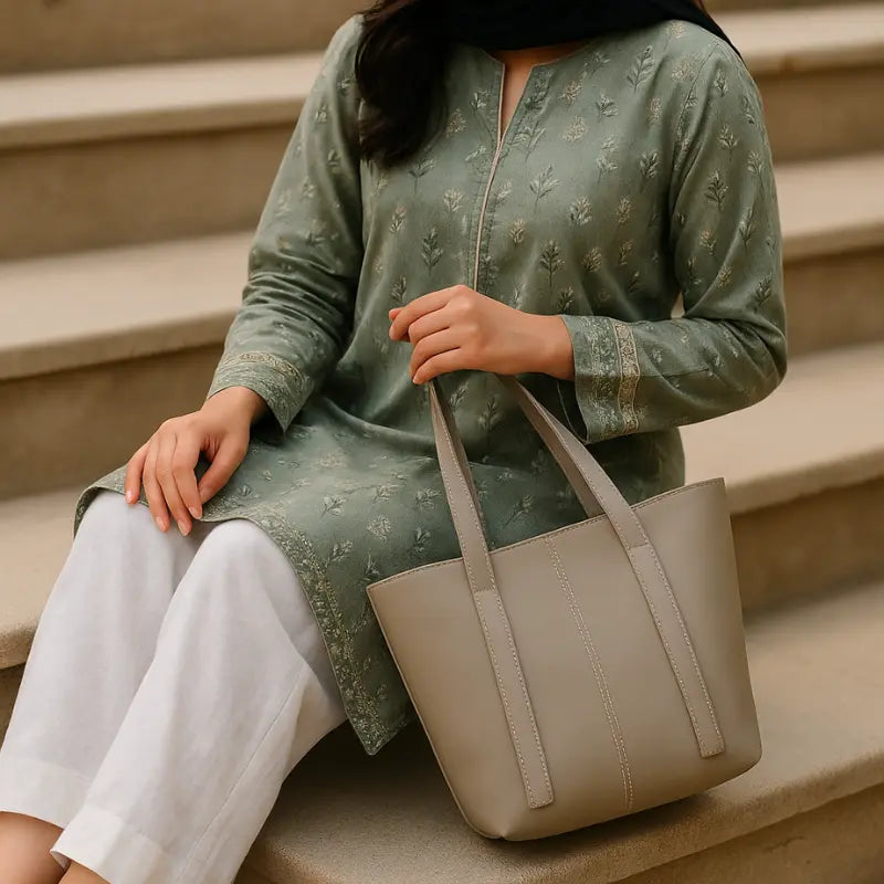 Tasha's Carry All Bag - 3Pc - Beige Tasha