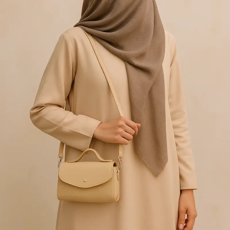 Tasha's Mini Messenger bag - Beige Tasha