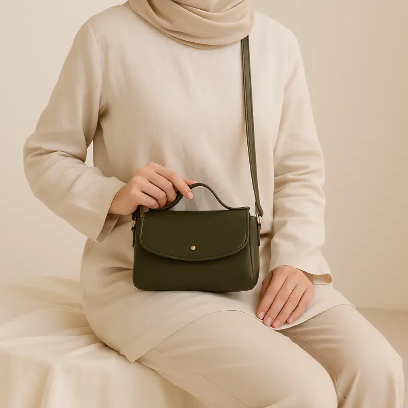 Tasha's Mini Messenger bag - Olive Green Tasha