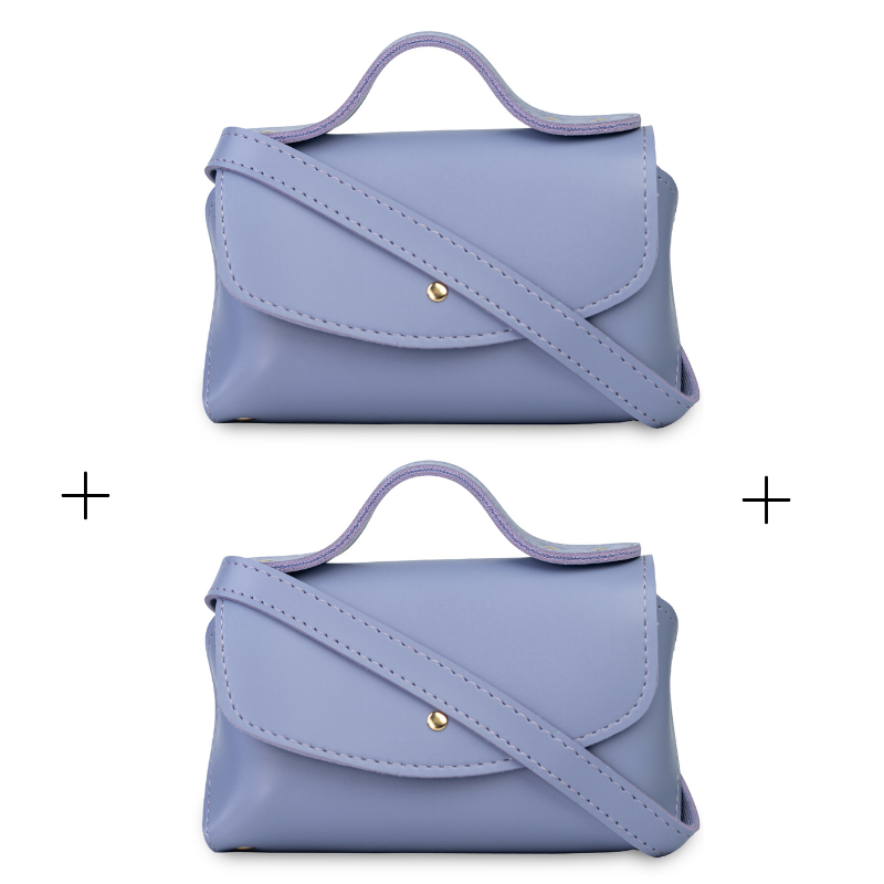 Tasha messenger duo bag offer in purple – stylish bags for girls and women