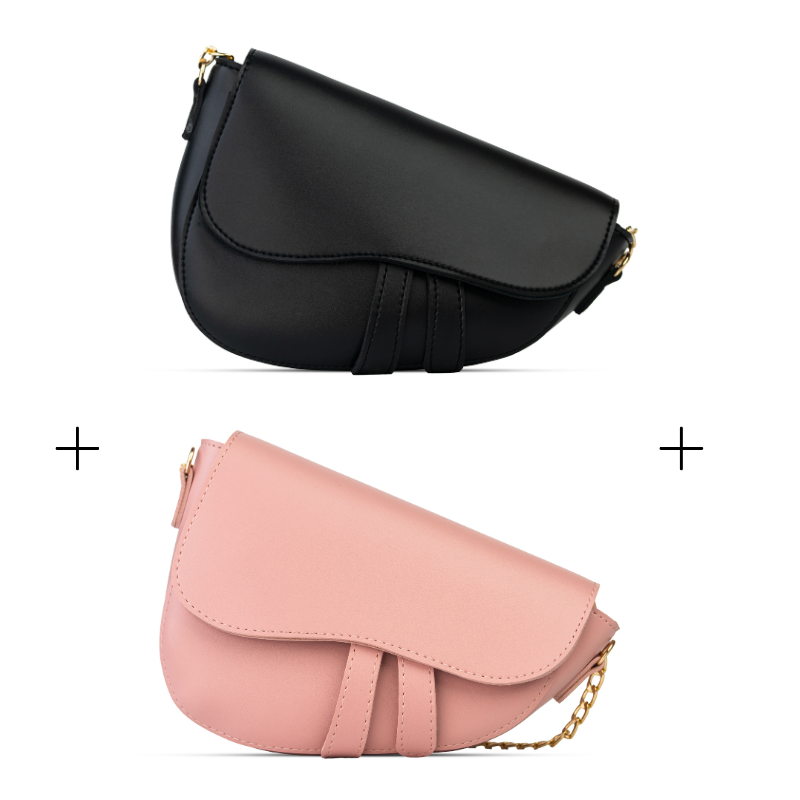 Tasha Valare duo bag offer in black and pink – stylish bags for girls and women